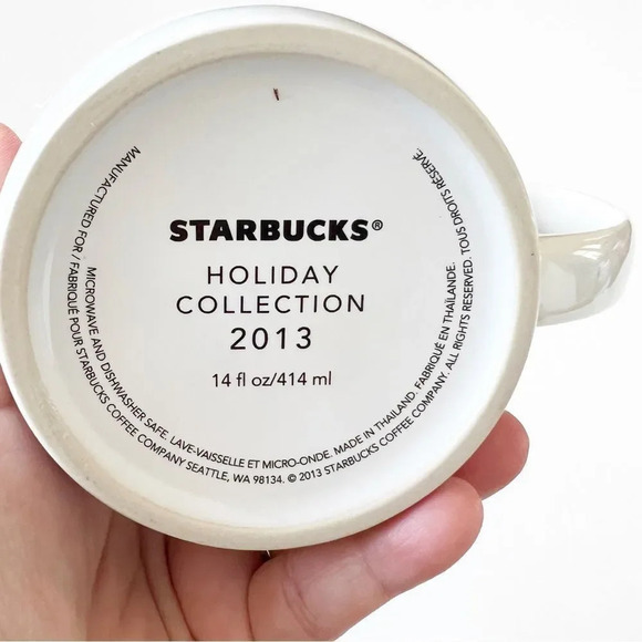 Starbucks 2013 Holiday Collection Oversized Coffee Mug Christmas‎ Collectible - Picture 2 of 7